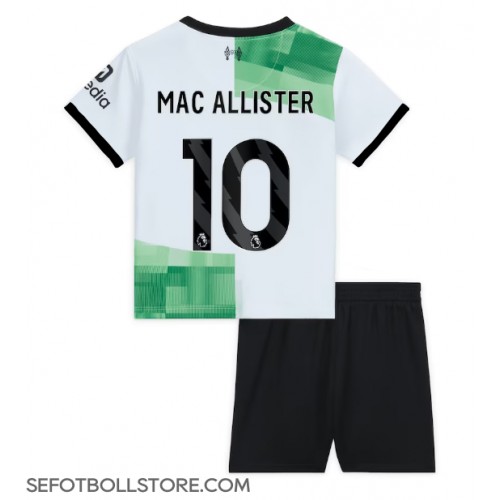 Liverpool Alexis Mac Allister #10 Replika babykläder Bortaställ Barn 2023-24 Kortärmad (+ korta byxor)